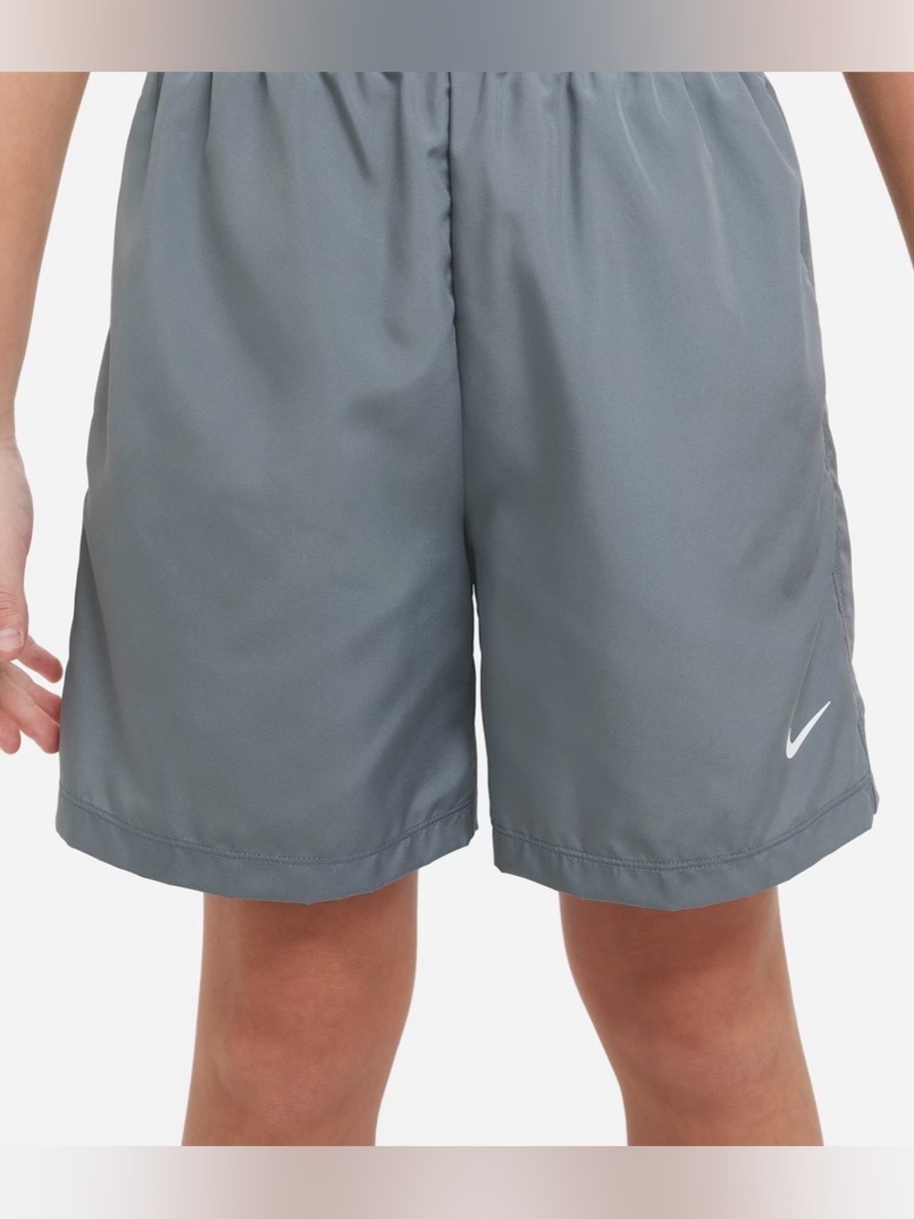 Nike Multi Big Kids' Dri-FIT Training Shorts - Size XL - Grey